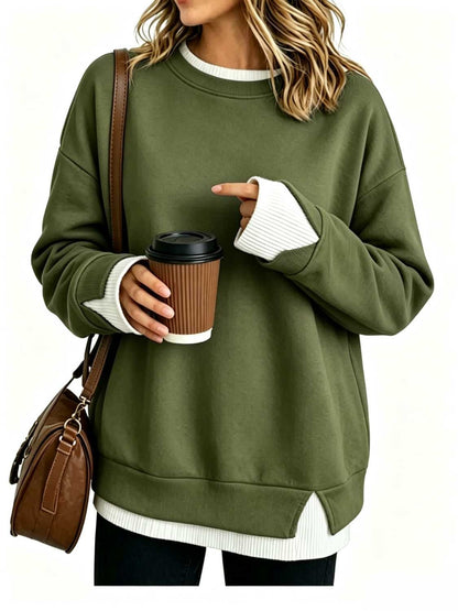 Women's Piece Layered Crewneck Sweatshirt
