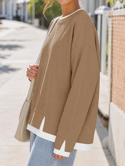 Women's Piece Layered Crewneck Sweatshirt