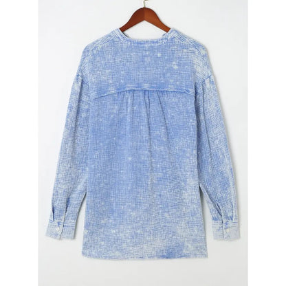 Flash Sale🔥 Women’s Cotton V Neck Button Blouse Tops