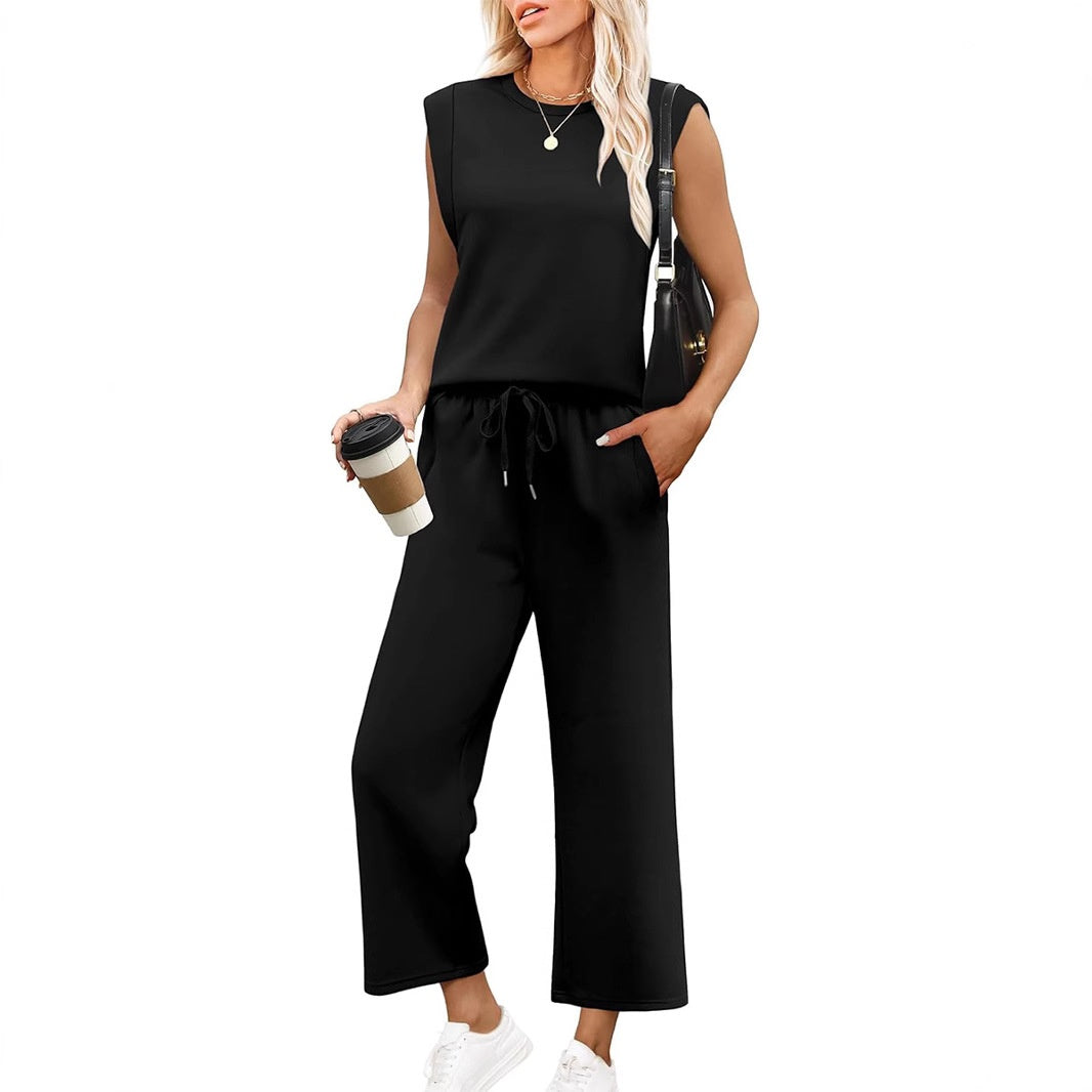 💕 Hot Sale 🔥New Women's Sleeveless Top & Wide-Leg Pants 2-Piece Set