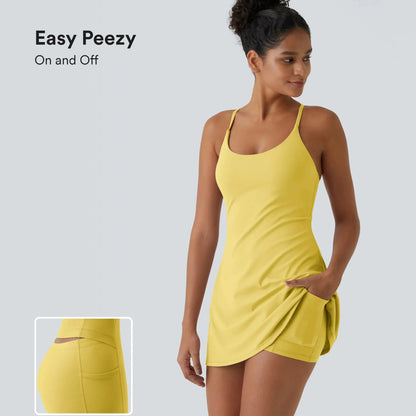 🔥Last day promotion🔥Plush Backless Active Dress-Easy Peezy Edition